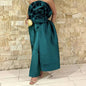 Elegant Backless 3D Flower Strapless Top green L