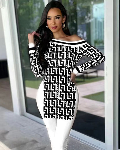 Long Sleeved Casual T Shirt Top   