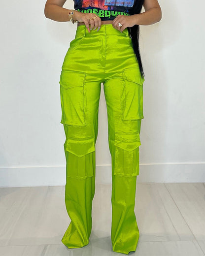 Casual Multi Pocket Workwear Trousers   