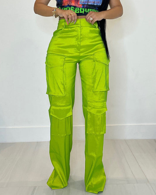 Casual Multi Pocket Workwear Trousers   
