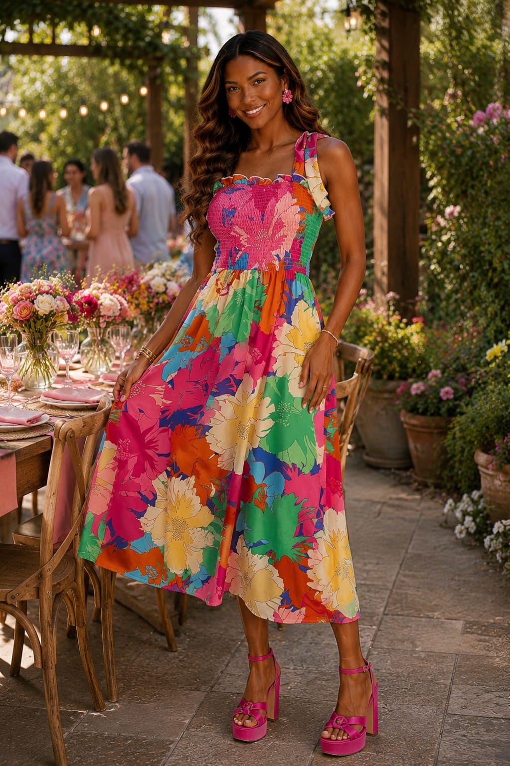 Summer in Santorini Dress