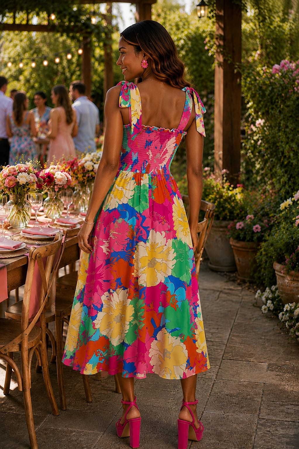 Summer in Santorini Dress