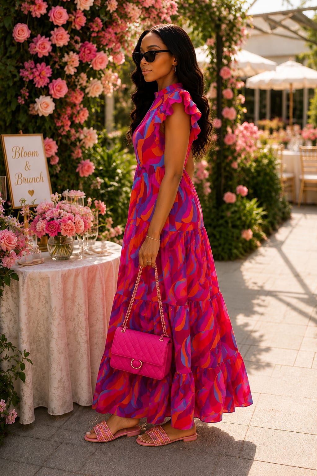 Abstract Allure Maxi Dress