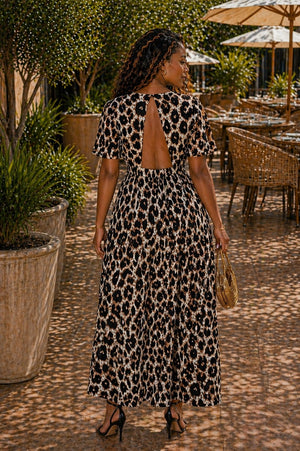 Enchanting Leopard Maxi Dress
