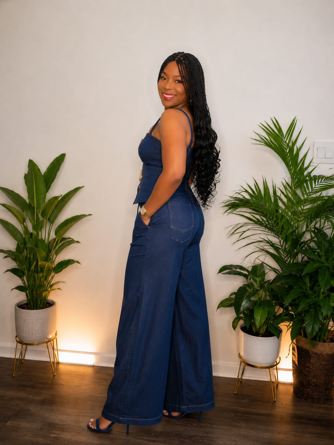 Midnight Indigo Denim Set