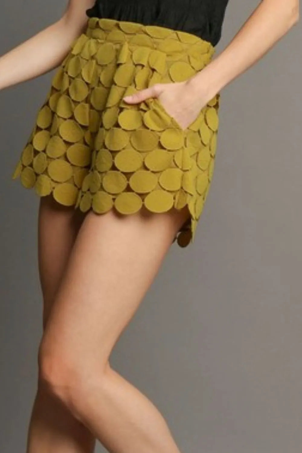 Polka Dot Lace Shorts Plus Size