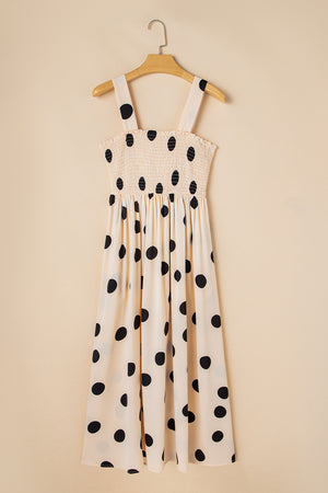 Monore Polka Dot Midi Dress