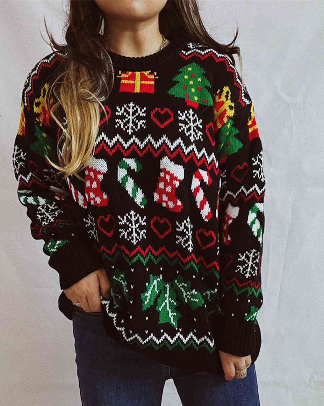 Christmas Element Sweater Black S 