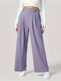 Wide Leg Pants with Pockets Lilac XS