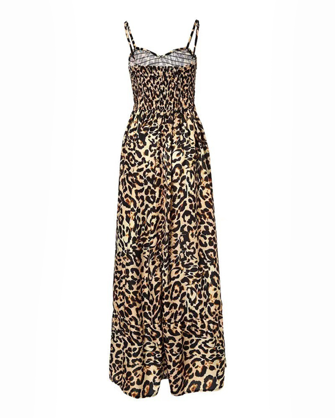 Leopard Sweetheart Neck Cami Dress   