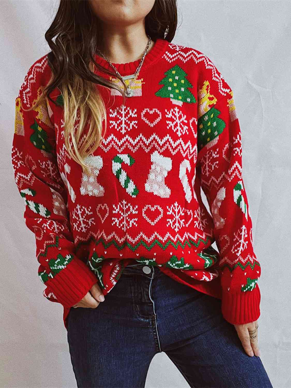 Christmas Element Sweater Red S 